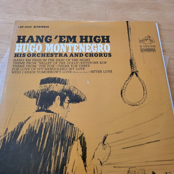 Hugo Montenegro Hang 'Em High Vinyl Record 1968 RCA Victor LSP-4022 Western LPC - Picture 3 of 9